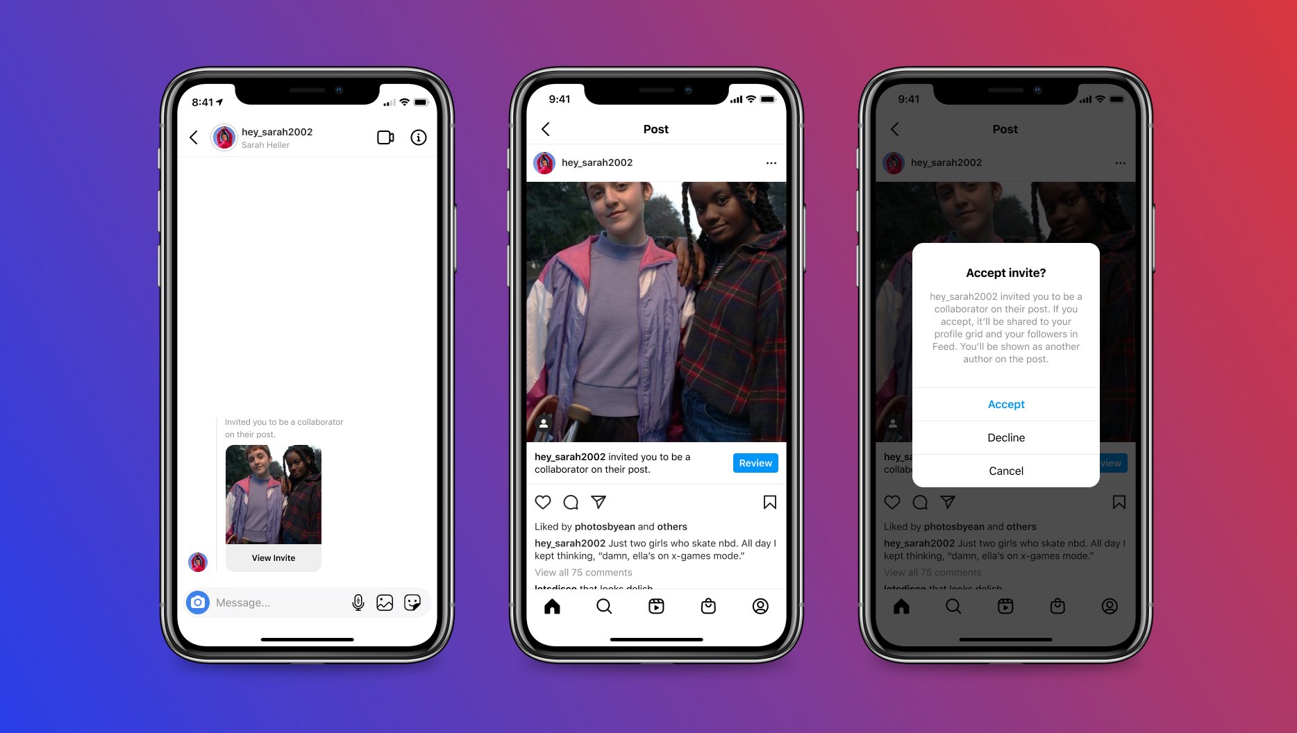 Instagram estrena las colaboraciones en sus publicaciones